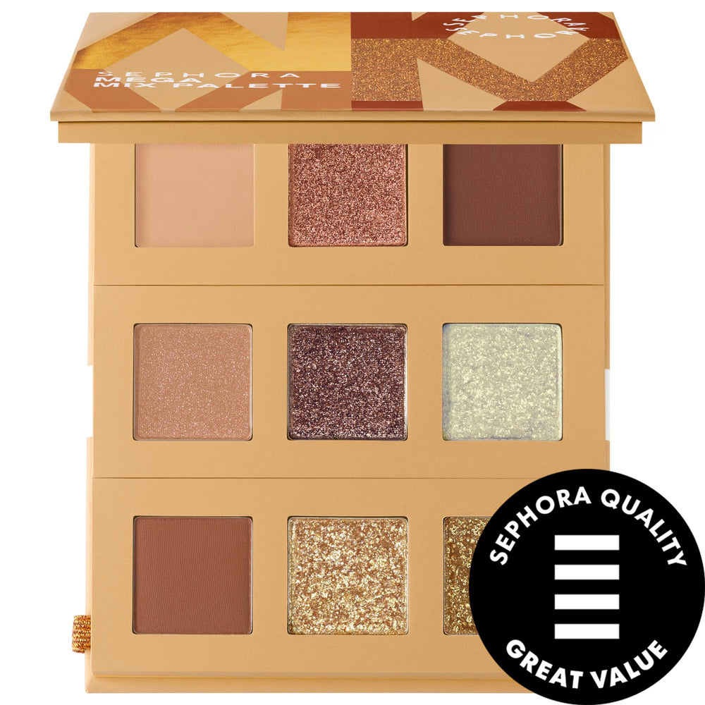 Mega Mix Eyeshadow Palette: Customizable, Long-Lasting & Highly Pigmented - Nude, Glitter, Matte & Metallic Eyeshadows Mega Mix Eyeshadow Palette: Customizable & Long-Lasting eyeshadow palette, makeup palette, customizable eyeshadow, nude eyeshadow palette, glitter eyeshadow, matte eyeshadow, metallic eyeshadow, eyeshadow trios, long-lasting eyeshadow, highly pigmented eyeshadow, eyeshadow, makeup, cosmetics, eye makeup, beauty, nude palette, glitter palette, matte palette, metallic palette, customizable pa