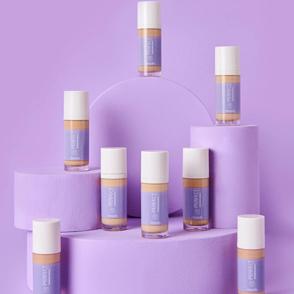 Beaulis Perfect It 2 in 1 Foundation &amp; Concealer 132 Pale Almond