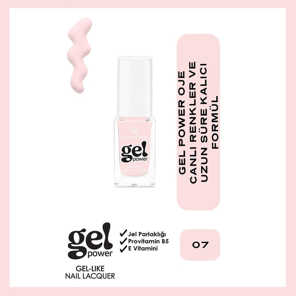 Golden Rose Power Gel Like Nail Polish No: 07 - 10.2ml