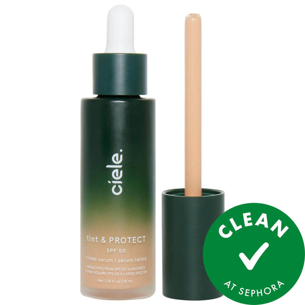 tint & PROTECT - Medium Coverage Serum Foundation with SPF 50+ - Vegan, Cruelty-Free, Non-Comedogenic tint & PROTECT Serum Foundation - SPF 50+, Vegan & Cruelty-Free tinted serum foundation, SPF 50+ makeup, non-comedogenic foundation, vegan beauty products, cruelty-free cosmetics, clean beauty serum, medium coverage foundation, natural finish makeup, liquid foundation, everyday makeup, skincare benefits, sun protection, acne-safe, sustainable beauty, recyclable packaging, gluten-free cosmetics
