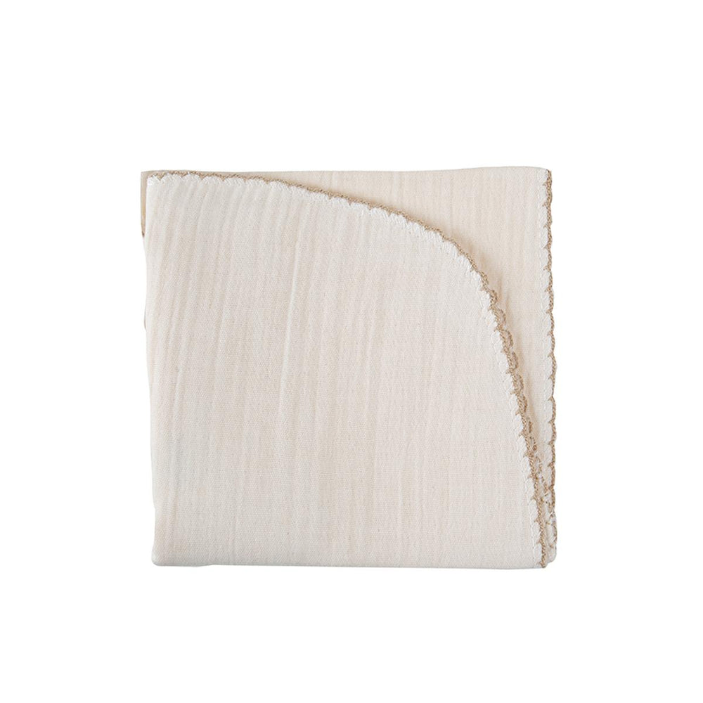 Babyjem Multi-purpose Muslin Baby Blanket - Soft, Versatile, and Gentle for Newborn Care - Ekru - view 3