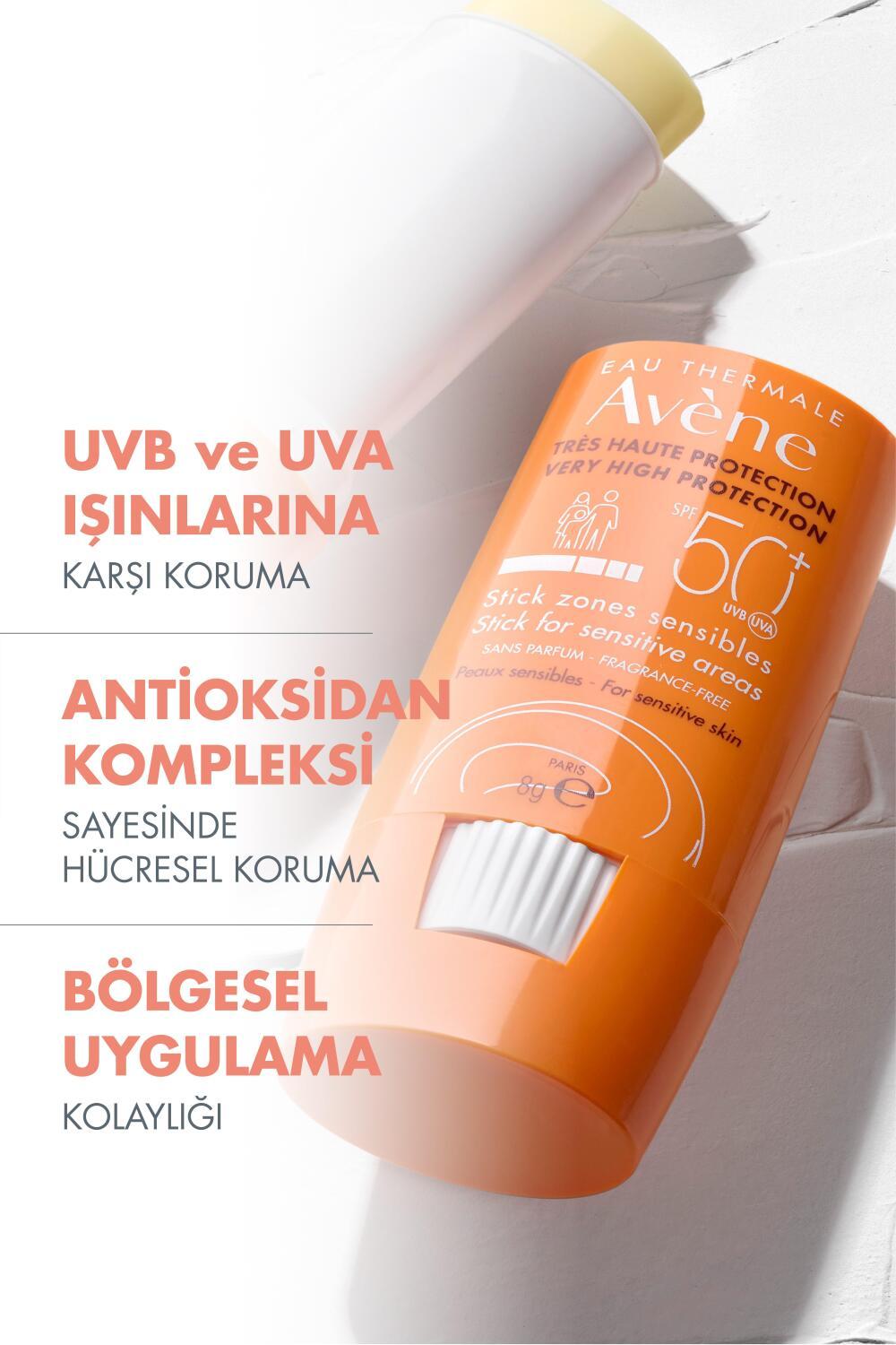 Avene SPF 50+ Sunscreen Stick for Sensitive Areas - Protects Against UVA and UVB Rays, Soothes with Thermal Water Avene SPF 50+ Sunscreen Stick for Sensitive Skin SPF 50+ sunscreen stick, Sensitive skin sun protection, Avène Thermal Water sunscreen, UVA and UVB protection stick, Sunscreen for sensitive areas, Stick sunscreen, Sunscreen for face and body, Outdoor protection, Sun protection for sensitive skin, Children's sunscreen
