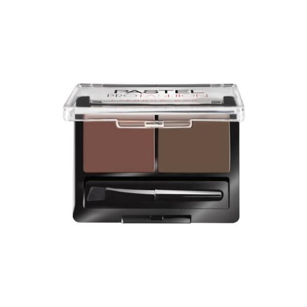 Pastel Eyebrow Makeup Set - Define & Fill Brows - Long-Lasting Eyebrow Powder & Wax Kit - Medium Shade - image 2