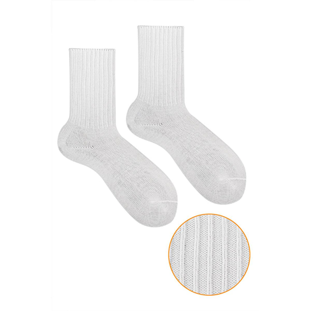 Ozzy Women's Woolen Socks - Soft, Warm, and Stretchy Ekru Socks for Women (36/40) - view 2