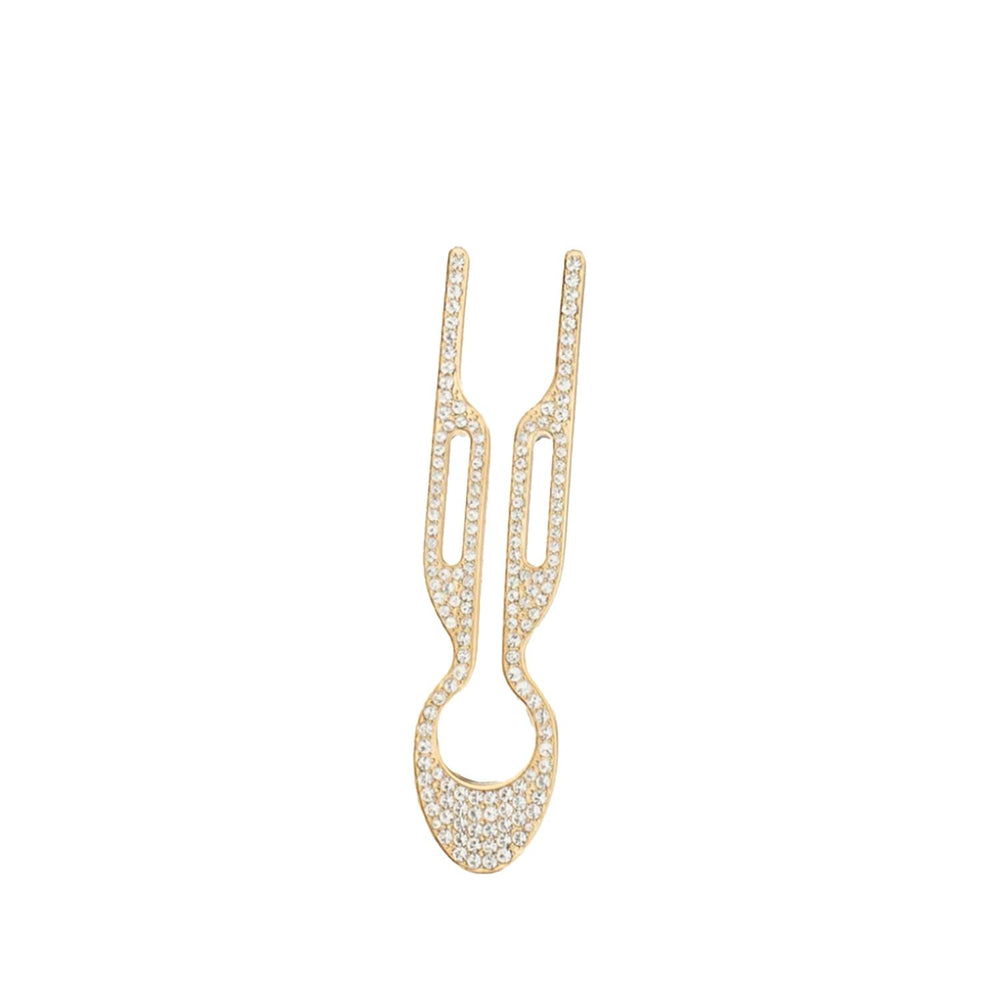 Fiona Franchimon Nº1 Hairpin Swarovski Crystal Yellow Gold Finish