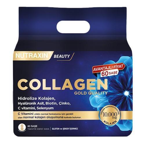Nutraxin Beauty Collagen Gold Quality 10,000mg Collagen Supplement with Hyaluronic Acid and Vitamins - 60 Sachets - image 2
