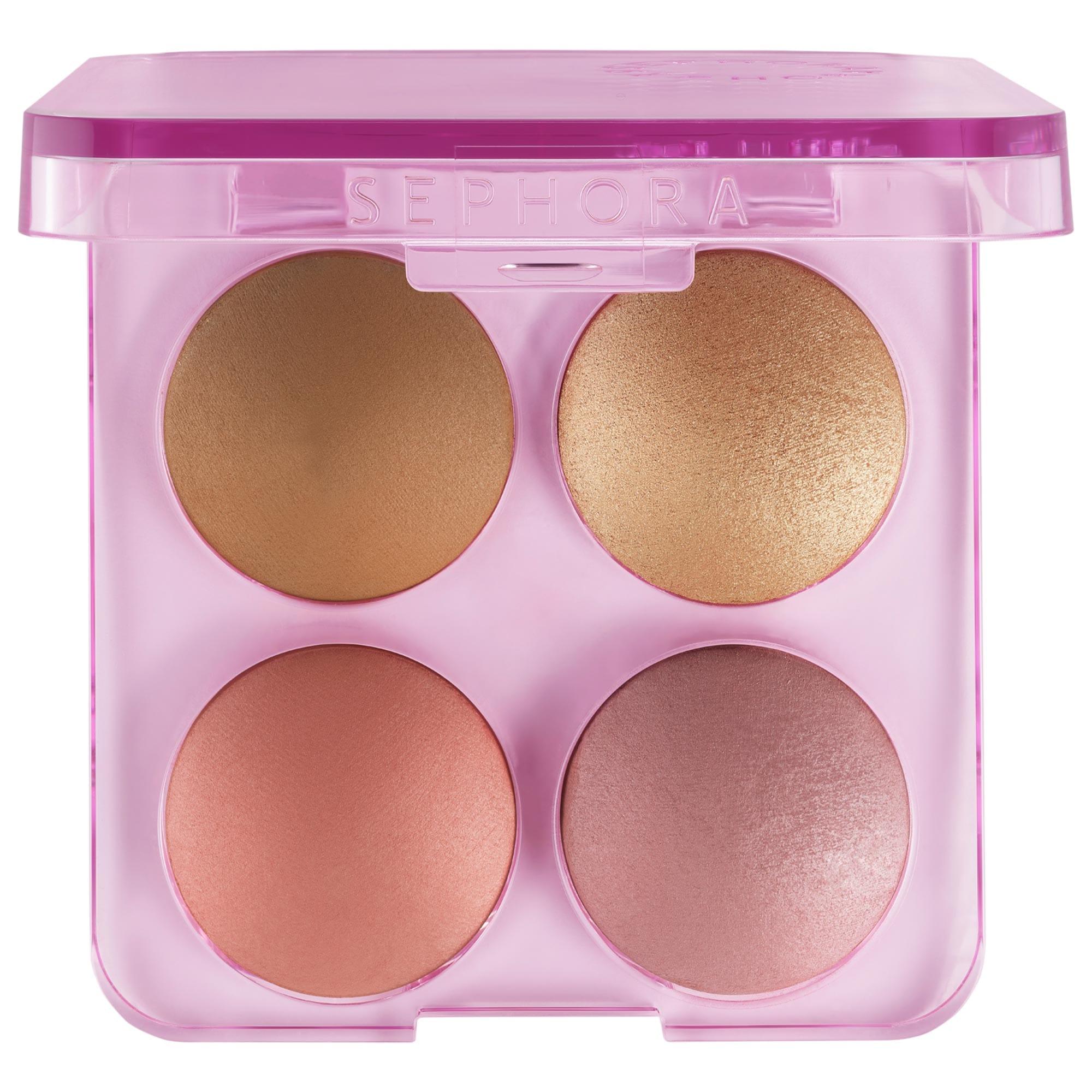 SEPHORA COLLECTION All-in-One Face Palette: Blush, Bronzer &amp; Highlighter - Radiant Complexion, Face Contouring &amp; Travel-Friendly SEPHORA Face Palette: Blush, Bronzer, Highlighter - Radiant Look face palette, blush palette, bronzer palette, highlighter palette, all in one makeup palette, makeup for radiant complexion, face contouring palette, blush bronzer highlighter palette, face makeup, cheek palette, makeup, blush, bronzer, highlighter, contouring, radiant complexion, all-in-one, travel-friendly, customi