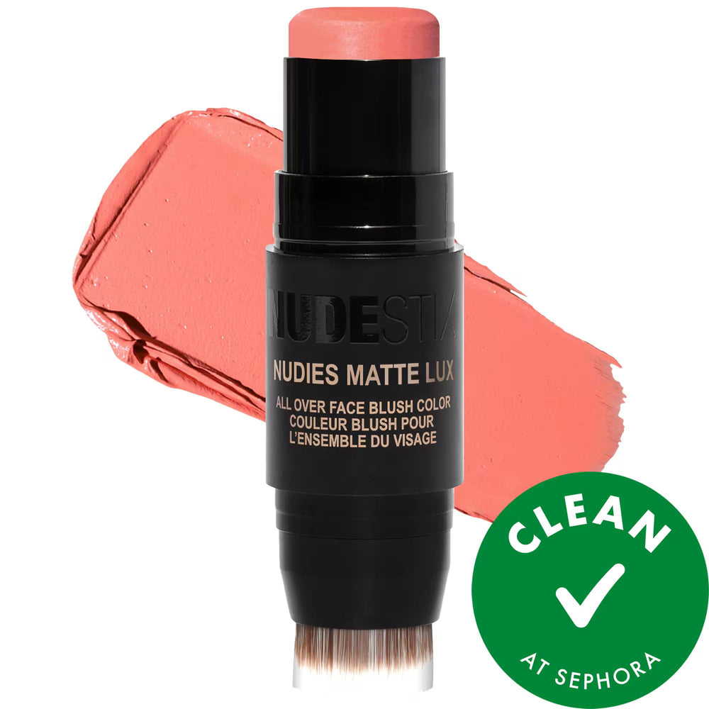 Nudies Cream Blush Stick - Natural Makeup, Vegan & Hypoallergenic Multi-Tasking Blush for Cheeks, Eyes & Lips Nudies Cream Blush Stick - Natural & Vegan Makeup cream blush stick, natural makeup, vegan beauty products, hypoallergenic makeup, multi-tasking makeup, clean beauty, cruelty-free, gluten-free, fragrance-free, makeup for sensitive skin, beauty essentials, on-the-go makeup