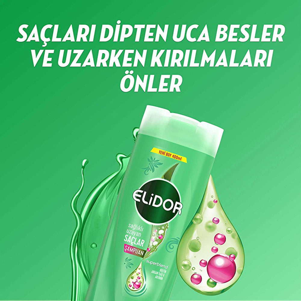 Elidor Healthy Hair Growth Shampoo with Biotin & Argan Oil - Nourishing Hair Care for Longer, Healthier Locks - view 7