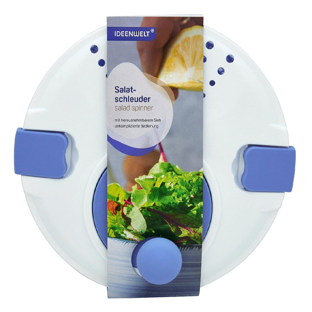 Ideenwelt Salad Spinner Blue for Fresh Greens 1 Unit