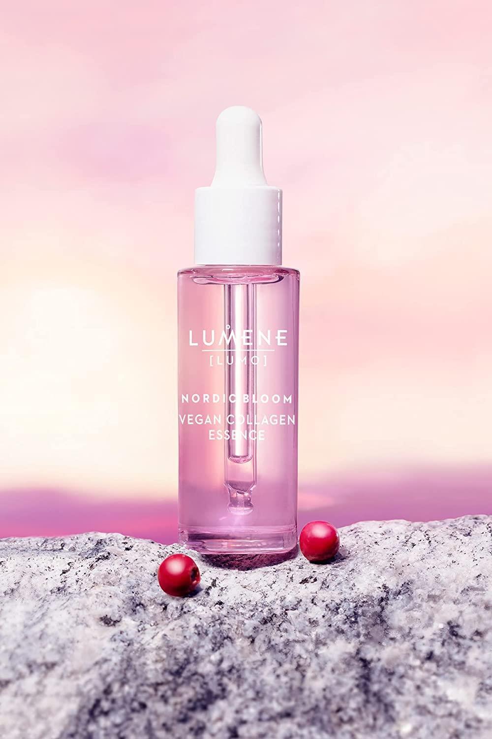 lumene vegan collagen essence serum 30 ml, lumene vegan collagen essence product packaging Lumene Vegan Collagen Essence - Anti-Aging Serum | 30 ml Lumene Vegan Collagen Essence - 30 ml Serum lumene, vegan-collagen-serum, anti-aging, hydrating-serum, skincare, vegan-products, anti-wrinkle, dry-skin, beauty, ai-generated