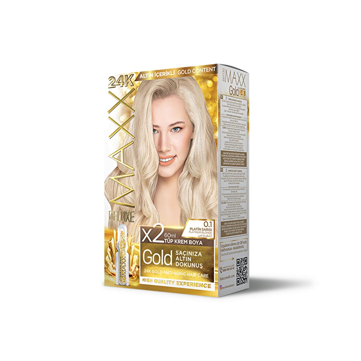 Maxx Deluxe Golden Beauty Platinum Blonde Hair Dye: Strengthens Hair, Adds Radiant Shine & Provides Gray Coverage Maxx Deluxe Platinum Blonde Hair Dye: Golden Shine & Gray Coverage golden blonde hair dye, platinum blonde hair dye, hair dye with gold particles, hair strengthening hair dye, anti-aging hair serum, gray coverage hair dye, Maxx Deluxe hair dye, hair dye with avocado oil, golden beauty hair color, long lasting hair color, hair dye, platinum blonde, golden blonde, hair color, hair strengthening, a