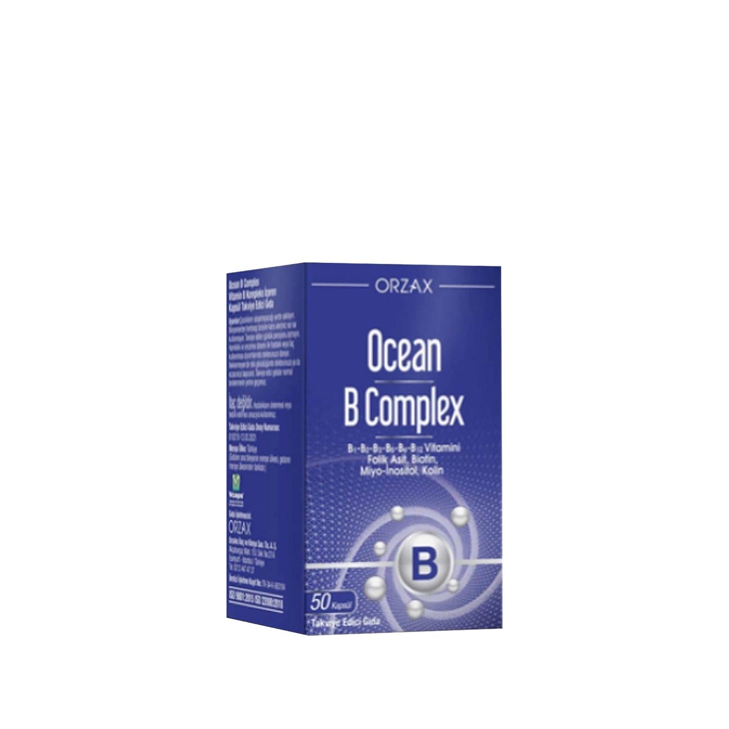 OceanB - Vitamin B Complex Supplement, 50 Capsules - image 4