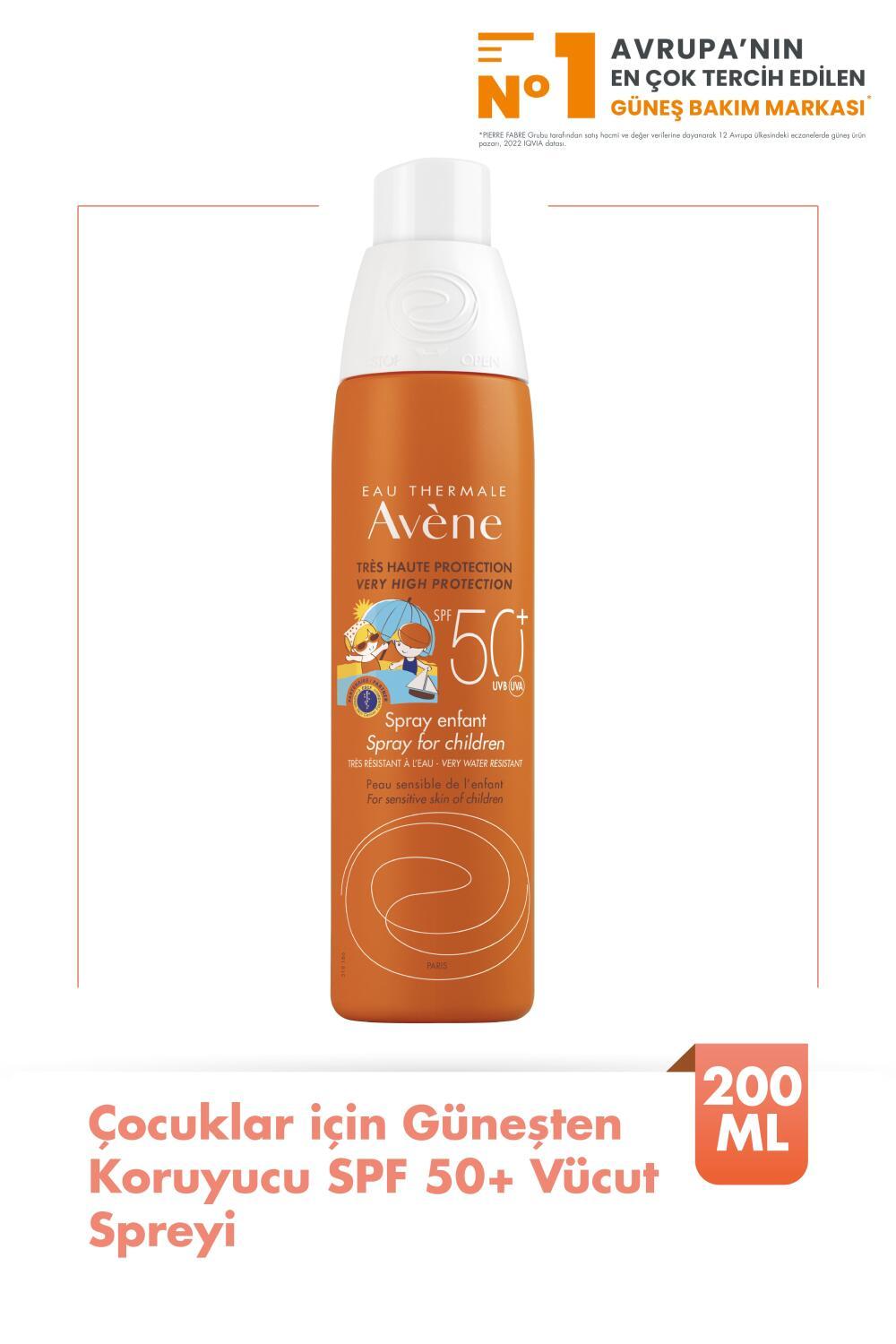 Avene Children's Sunscreen Spray SPF50+ - Water-Resistant, Hypoallergenic Sun Protection for Kids - image 7
