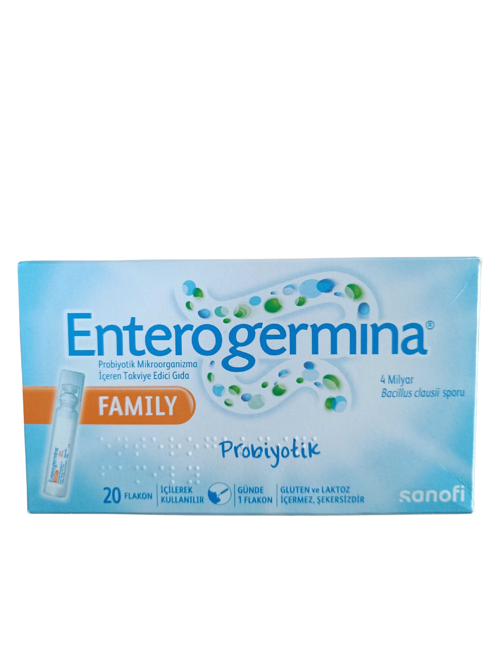 Enterogermina Adult Probiotic Liquid 4 Billion CFU/5mL 20Vials - Probiotic