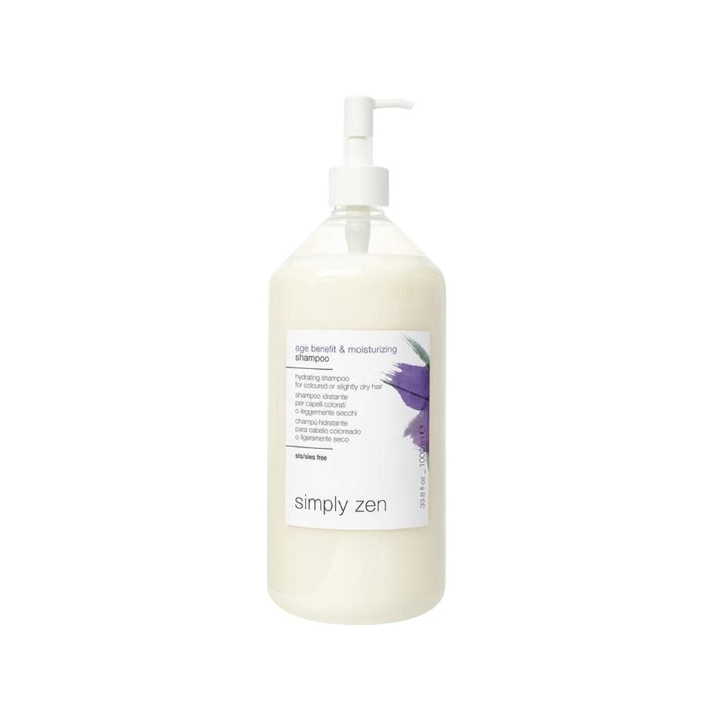 Simply Zen Moisturizing Shampoo 1000ml - Hydrating, Age Benefit Hair Care for Dry & Damaged Hair Simply Zen 1000ml Moisturizing Shampoo for Dry Hair moisturizing shampoo, Simply Zen shampoo, large capacity shampoo, age benefit hair care, hydrating shampoo 1000ml, hair moisturizer, dry hair solution, damaged hair repair, Simply Zen hair care, 1000ml shampoo, long-lasting hair care