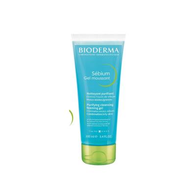 Bioderma Sebium Foaming Gel 3.38 fl oz - Gentle Daily Facial Cleanser for Oily &amp; Combination Skin Bioderma Sebium Foaming Gel - Gentle Facial Cleanser facial cleansing gel, oily skin care, combination skin, Bioderma Sebium Foaming Gel, daily facial cleanser, gentle cleansing, oil balance, acne prone skin, sensitive skin, skincare routine, makeup preparation, post-workout skincare