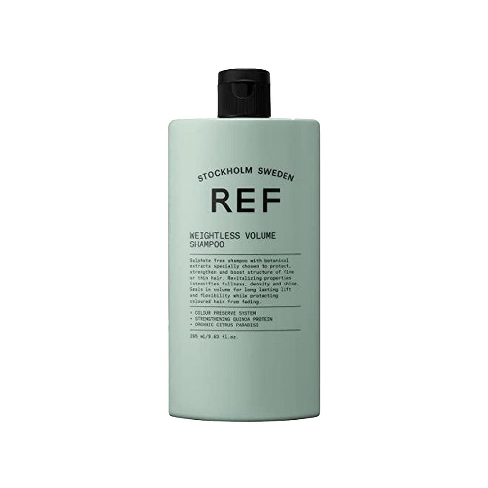 REF Weightless Volume Shampoo - 285ml, Lightweight Hair Care for Fine or Limp Hair, Adds Volume Without Weighing - Shampoo