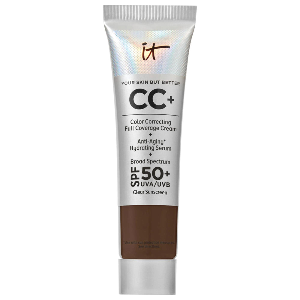 IT Cosmetics CC+ Cream Full Coverage Color Correcting Foundation SPF 50+: Hydrating, Anti-Aging, Natural Finish, Covers Redness, Acne Scars IT Cosmetics CC Cream SPF 50: Full Coverage Foundation & Color Correcting CC Cream, Full Coverage Foundation, SPF 50 Foundation, Color Correcting Cream, Hydrating Foundation, Anti-Aging Foundation, Foundation for Acne Scars, Foundation for Redness, Natural Finish Foundation, Hyaluronic Acid Foundation, makeup, face makeup, foundation, full coverage makeup, natural finis