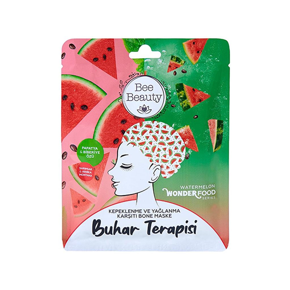Bee Beauty Wonder Food Watermelon Steam Therapy Cap Mask