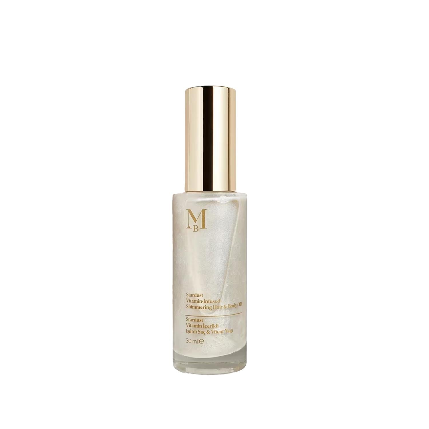Misbahçe Stardust Vitamin-Enriched Shimmering Hair and Body Oil - Nourishing, Moisturizing, 1.01 fl oz Misbahçe Stardust Vitamin-Enriched Hair & Body Oil Vitamin-enriched body oil, Shimmering hair oil, Cosmetic body care, Nourishing hair and body products, Misbahçe Stardust, Hair care, Skin care, Moisturizing products, Shimmering cosmetics, Beauty essentials, Multi-purpose beauty products, Vitamin-enriched cosmetics