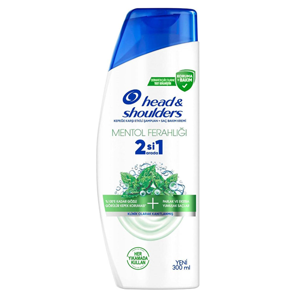Head & Shoulders Anti-Dandruff Shampoo with Menthol - 2-in-1 Moisturizing Shampoo and Conditioner, Dermatologically - view 2