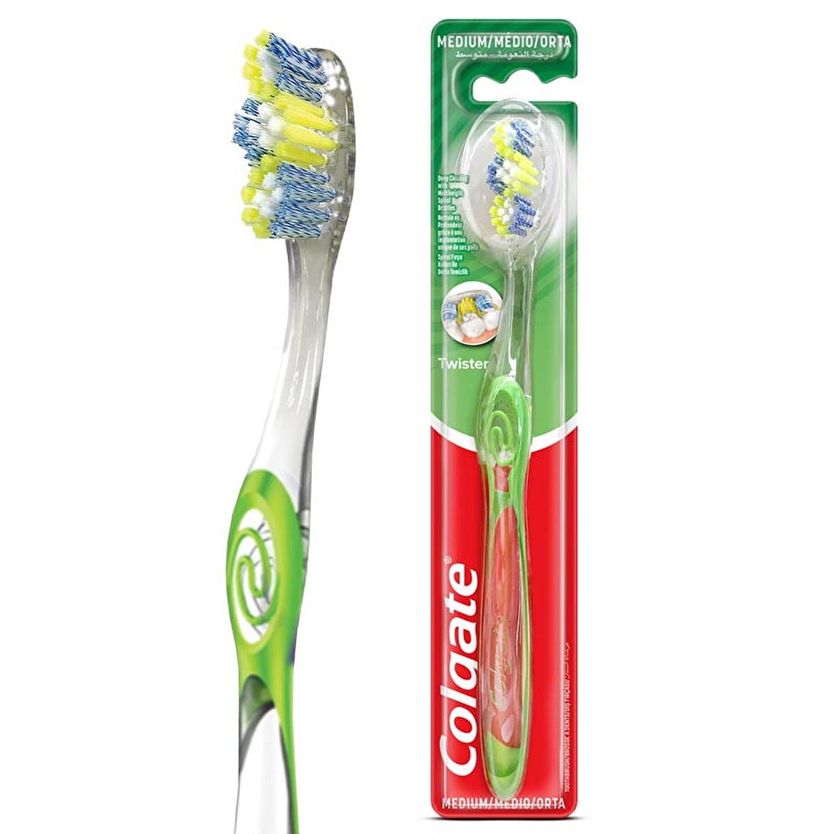 Colgate Twister Manual Toothbrush - Medium Bristles, Deep Cleaning & Tongue Scraper for Superior Oral Hygiene Colgate Twister Toothbrush: Deep Clean, Fresh Breath Colgate toothbrush, manual toothbrush, twister toothbrush, medium bristle toothbrush, deep cleaning toothbrush, tongue cleaner toothbrush, affordable toothbrush, oral hygiene toothbrush, toothbrush, dental care, oral care, dental hygiene, plaque removal, gum health, fresh breath, tongue scraper, medium toothbrush, Colgate,personal care, health, be