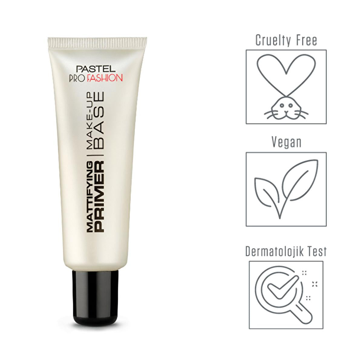 pastel matte makeup primer packaging, applying pastel profashion matte primer, before and after using pastel primer Pastel Profashion Matte Makeup Primer - Lightweight, Oil-Free Formula for Perfect Skin All Day | 0.67 fl. oz. Pastel Matte Makeup Primer - Lightweight and Oil-Free pastel, matte-primer, vegan-makeup, oil-free-primer, cruelty-free, dermatologically-tested, makeup-basics, flawless-skin, smooth-makeup, ai-generated