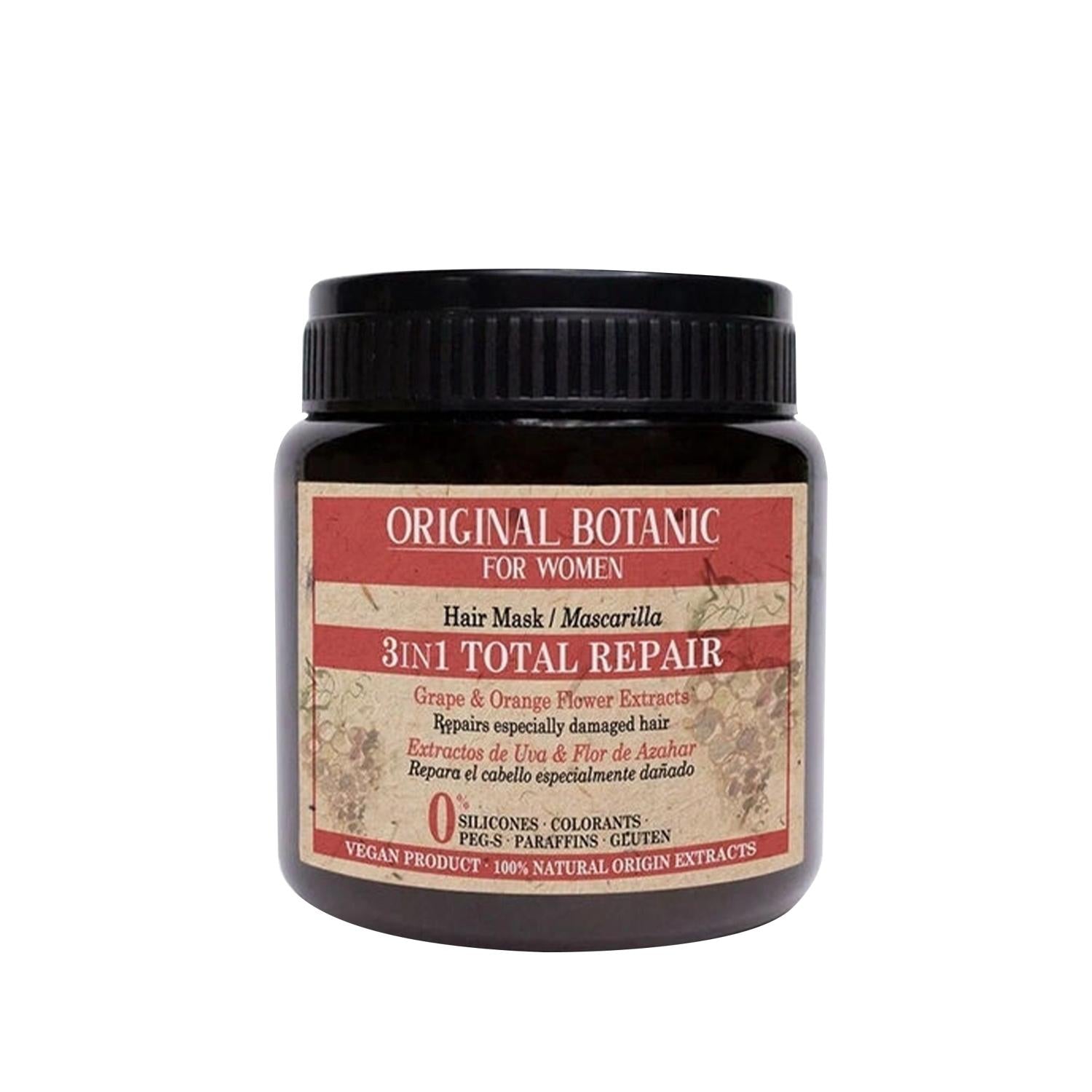 Original Botanic Vegan Hair Care Mask for Women - 3-in-1 Repair & Nourishment, 250ml Original Botanic Vegan Hair Mask - 3-in-1 Repair Vegan hair mask, Women's hair care, Hair repair treatment, Natural beauty products, Original Botanic hair care, Cruelty-free hair products, 3-in-1 hair mask, Comprehensive hair repair, Natural hair care, Vegan beauty products, Hair nourishment, Women's beauty products