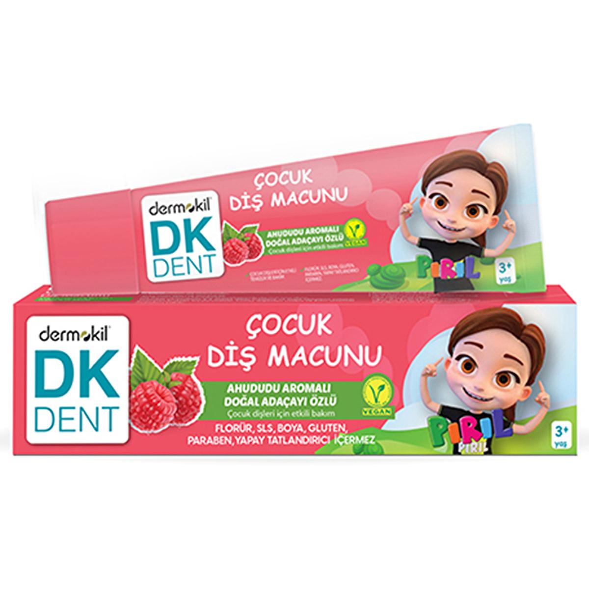 DK Dent Natural Raspberry Flavored Children's Toothpaste - Xylitol, Stevia, Fluoride-Free & SLS-Free, 1.69 fl oz DK Dent Kids Toothpaste - Natural & Safe Oral Care children's toothpaste, natural toothpaste, xylitol toothpaste, stevia flavored toothpaste, fluoride-free toothpaste, SLS-free toothpaste, organic children's oral care, kids oral hygiene, natural oral care, raspberry flavored toothpaste, gentle toothpaste, safe for kids, healthy smile, children's oral health