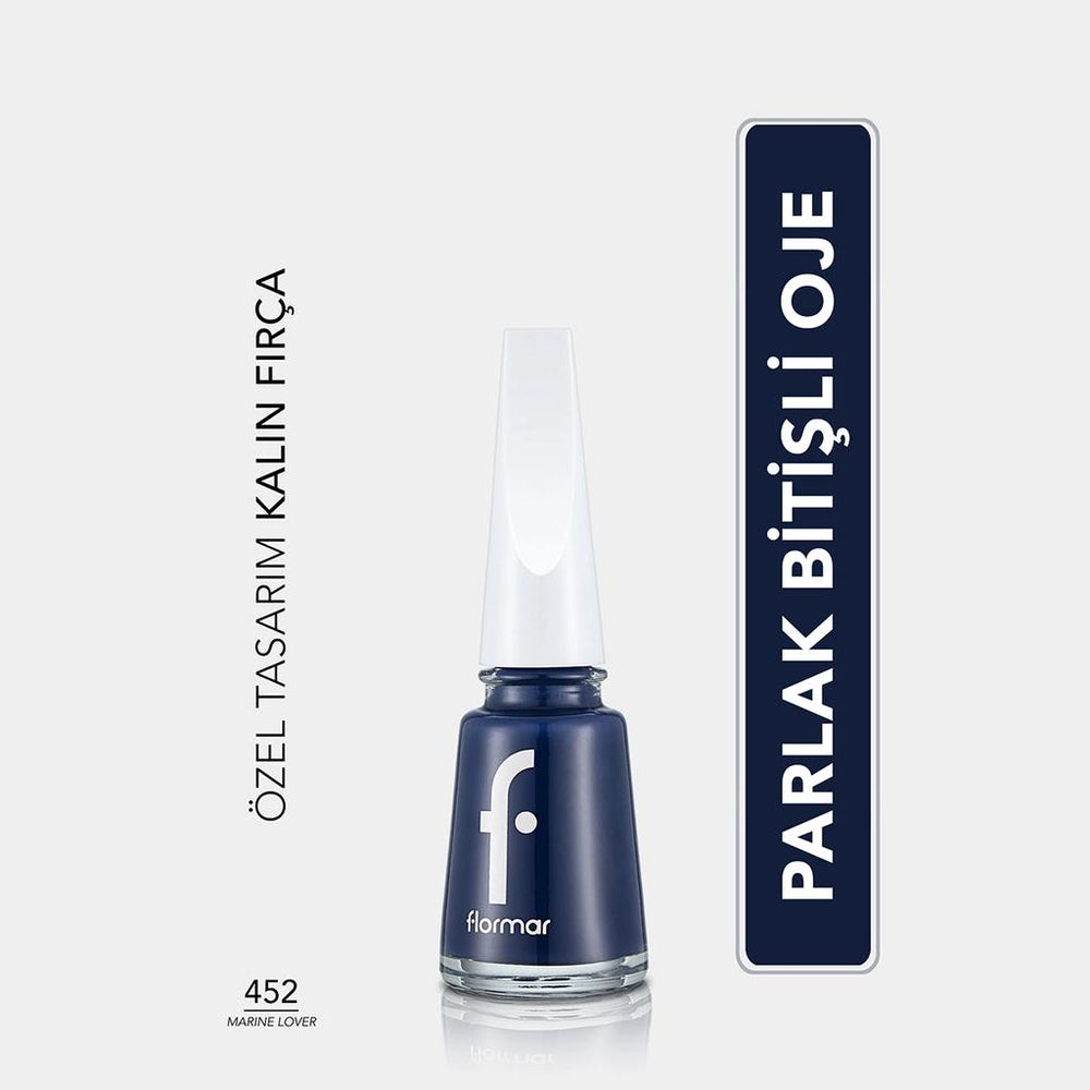 Flormar Nail Enamel Highly Pigmented Polish 452 Marine Lover