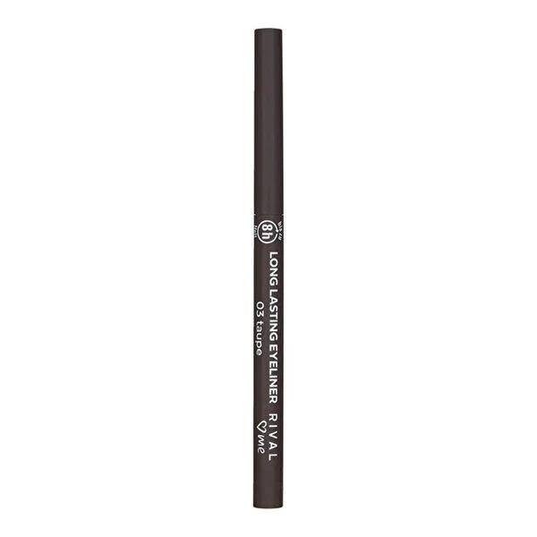 Rival Loves Me Vegan Eyeliner Kalem No:03 - Long Lasting Taupe, Dermatologically Approved Rival Loves Me Vegan Eyeliner - Long Lasting Taupe vegan eyeliner, long-lasting eyeliner, taupe eyeliner, dermatologically approved cosmetics, cosmetic eyeliner, vegan makeup, sensitive skin friendly, long-lasting makeup, eye definition, natural look, cruelty-free, makeup essentials, beauty products for sensitive skin