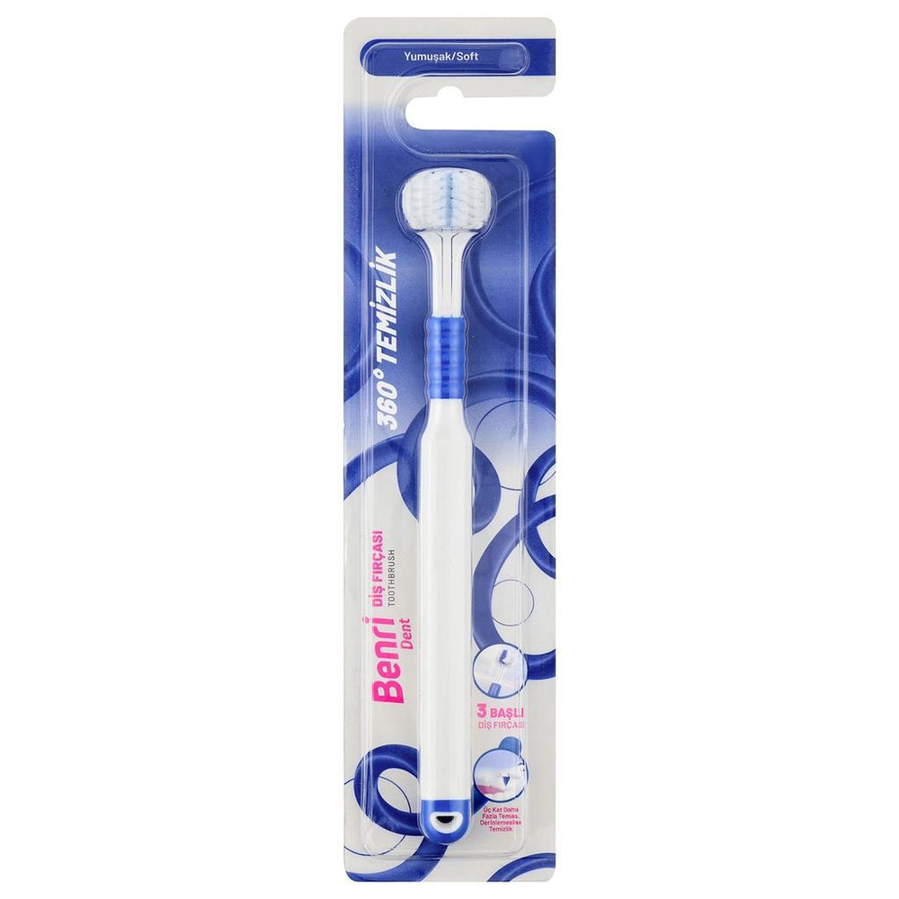 Benri Dent Komple Diş Fırçası Mavi (Yumuşak)