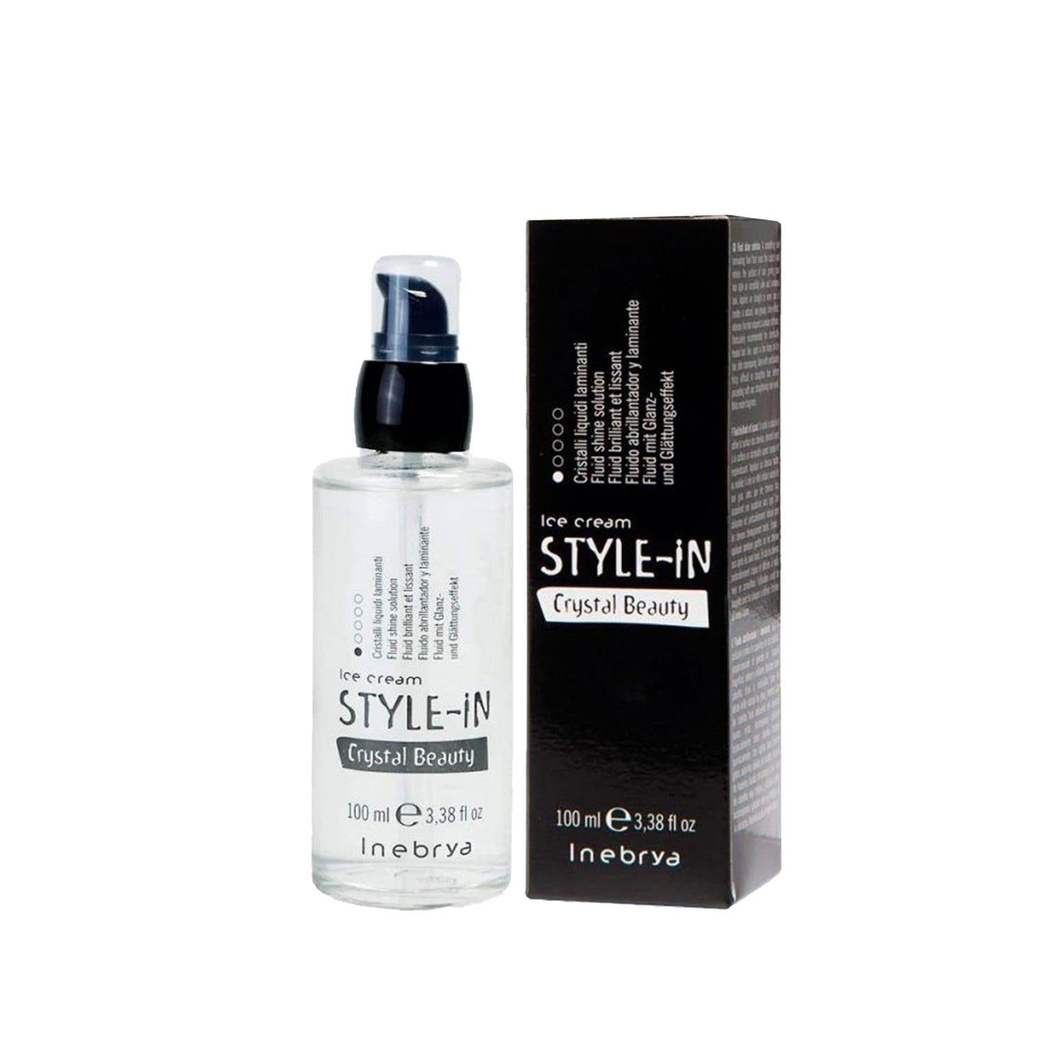 Inebrya Ice Cream Style-In Crystal Beauty Hair Shine Product 100ml - Adds Shine, Easy to Apply, 3.38 fl oz Inebrya Hair Shine Product 100ml - Adds Shine, Easy Apply hair shine product, Icebrya Ice Cream Style-In, Crystal Beauty hair care, liquid hair shine, hair beauty product 100ml, hair care, styling products, shine enhancer, hair styling, Indebrya products