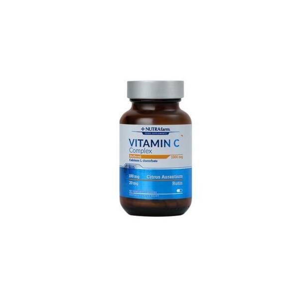 Nutrafarm Vitamin C Complex 1000mg - High Dose Immune Support Supplement for Health-Conscious Adults - Vitamin & Supplement