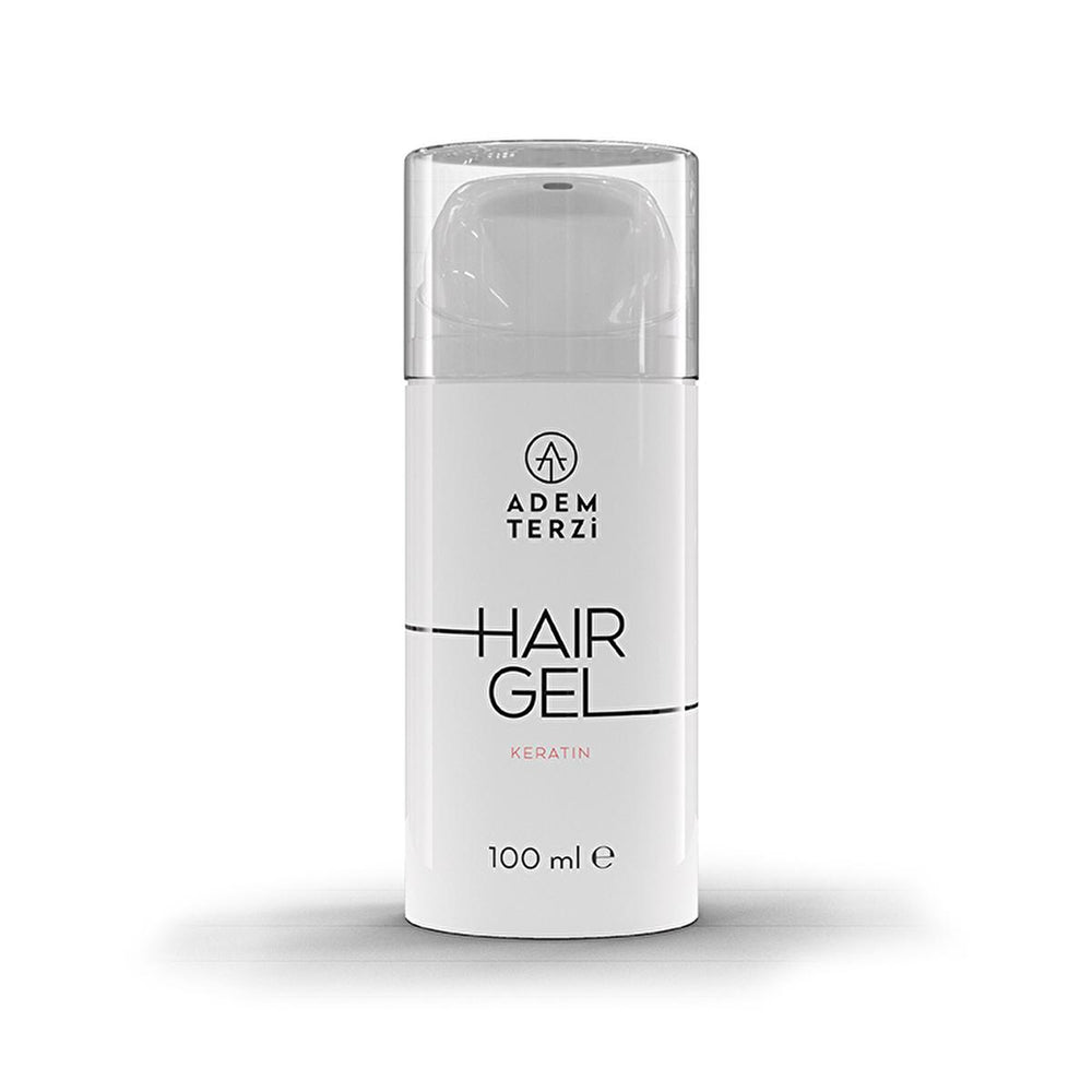 Adem Terzi Keratin Hair Gel for Strong Hold Styling - 100ml, Residue-Free, Professional Recommended - Hair Styling