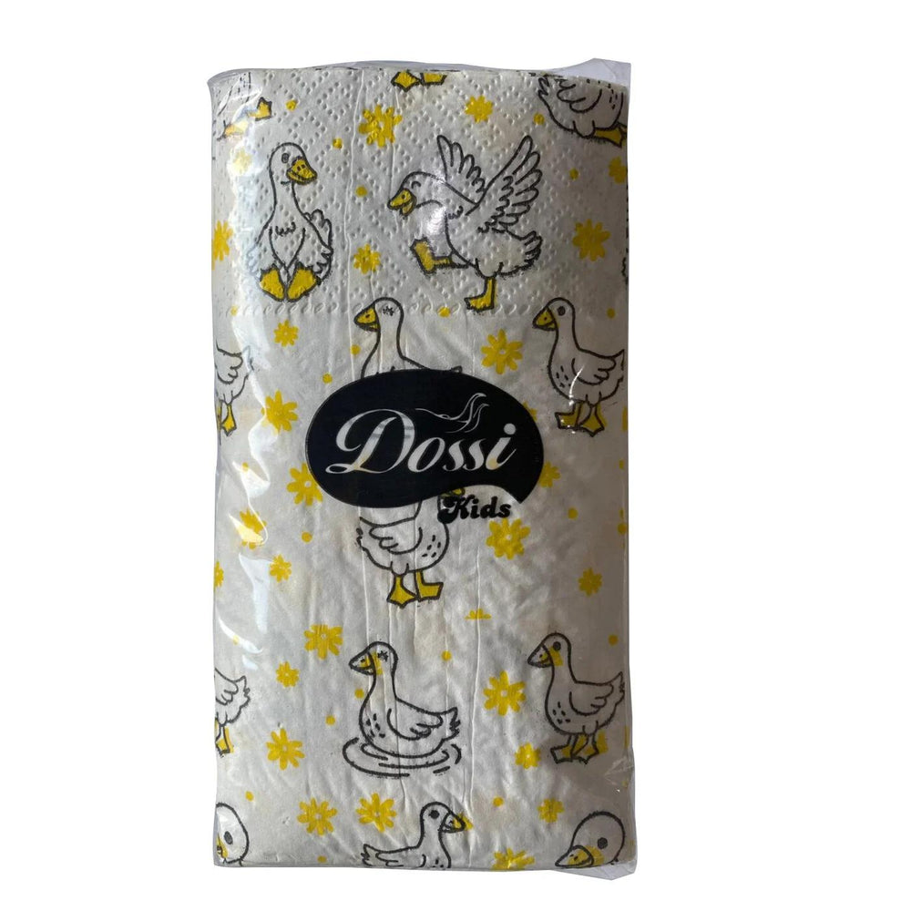 Dossi Duck Patterned Napkins for Table Decor 50-Pack