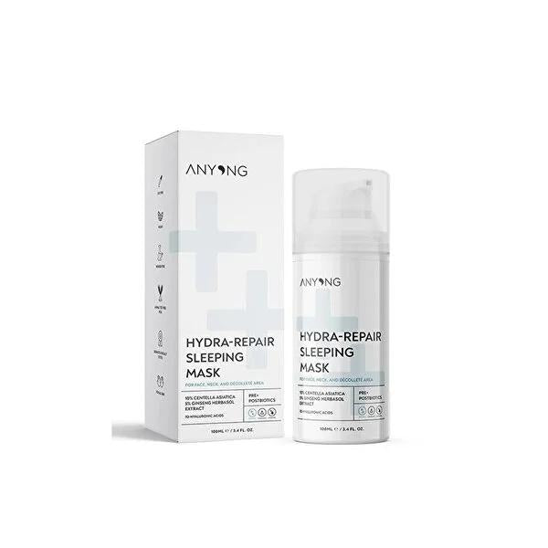 Anyong Hydrating Sleeping Mask with Centella Asiatica & Hyaluronic Acid - 3.38 fl oz, Natural Skincare for Dry & Sensitive Skin Anyong Hydrating Sleeping Mask - Natural Skincare for Dry Skin hydrating sleeping mask, natural skincare, Centella Asiatica, Ginseng extract, Hyaluronic Acid skincare, overnight skin hydration, dry skin relief, sensitive skin care, skincare routine, natural moisturizing factors, Vitamins B5 and B3, face mask, skincare essentials, beauty products, cosmetics
