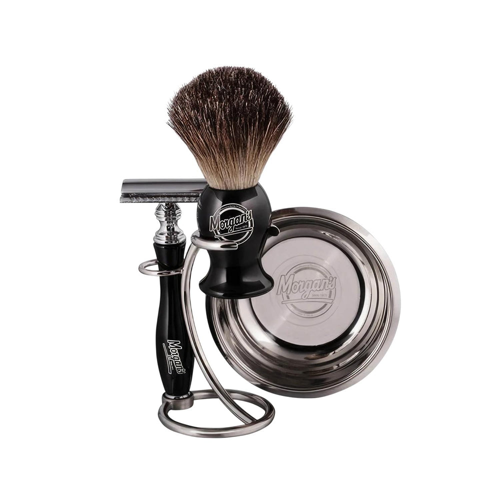 Morgan's Pomade Luxury Shaving Set in Wooden Box