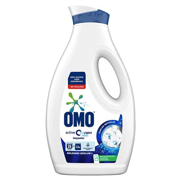 Omo Active Oxygen White Laundry Detergent: Powerful Stain Removal, Eco-Friendly, Bright Whites, Cold Water Safe, Recyclable - 57 fl oz Omo White Laundry Detergent: Stain Removal, Eco-Friendly white laundry detergent, stain removal detergent, eco-friendly laundry detergent, cold water laundry detergent, recyclable laundry detergent, laundry detergent for whites, liquid laundry detergent, active oxygen detergent, best detergent for white clothes, environmentally friendly laundry soap, laundry soap, laundry cl
