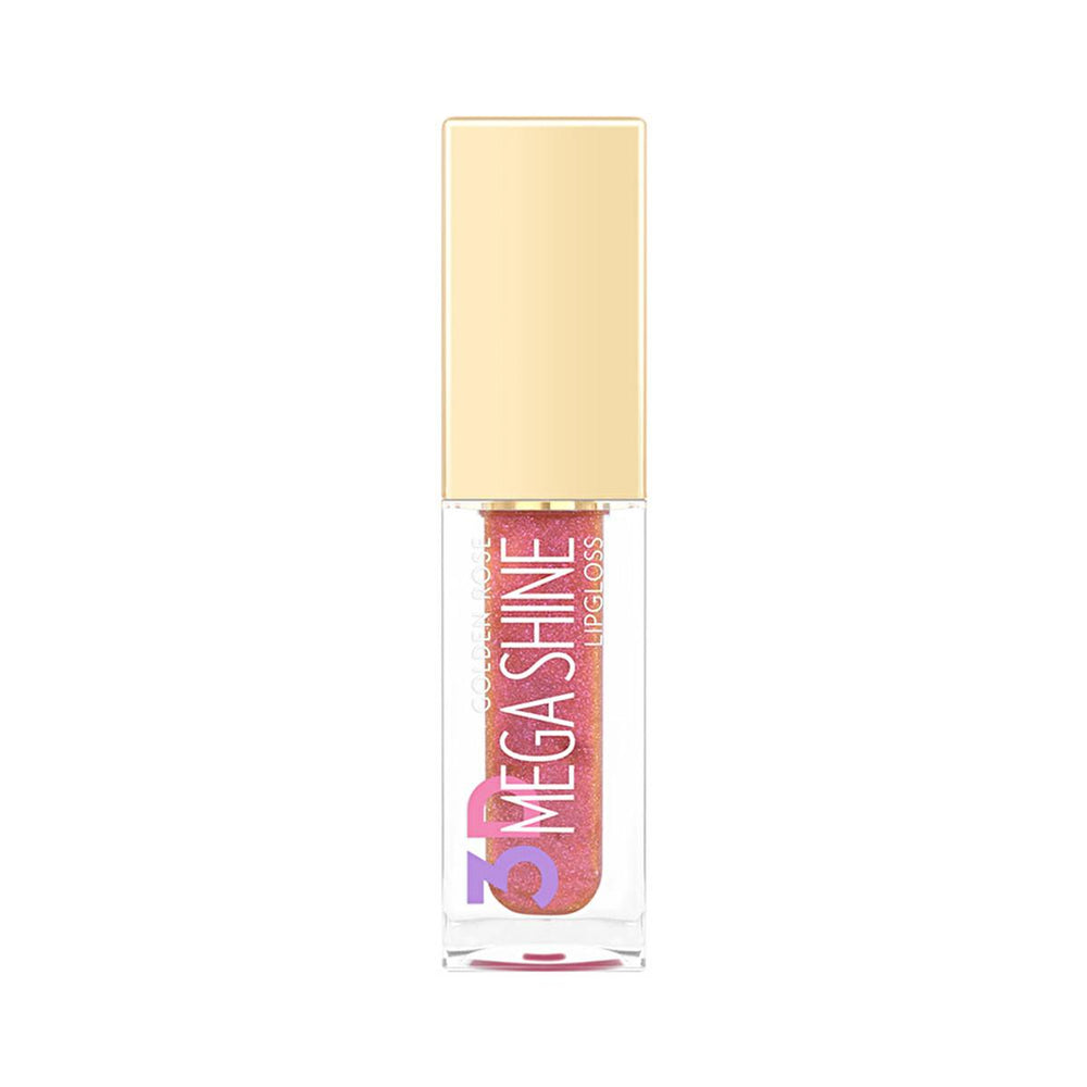 Golden Rose 3D Mega Shine Lip Gloss - Moisturizing, Shiny Lip Care with Jojoba Oil & Vitamin E - Lip Gloss