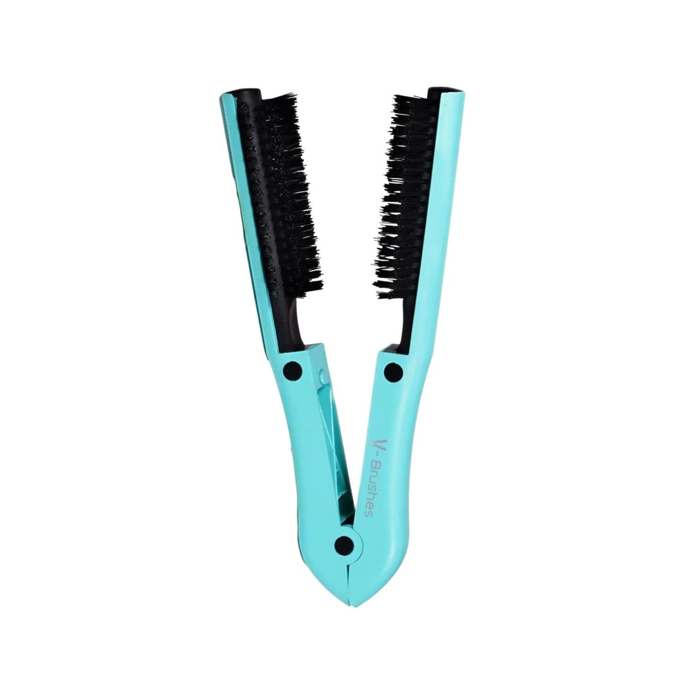 V Brushes Double-Sided Professional V-Style Styling Brush Green