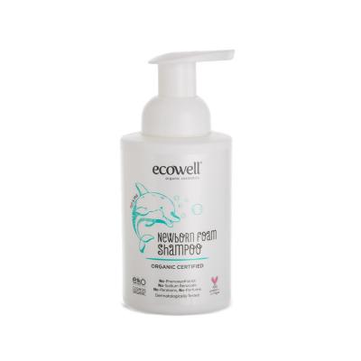 Ecowell Organic Baby Foam Shampoo - Gentle, Hypoallergenic, and Natural Cleansing for Newborns Ecowell Organic Baby Foam Shampoo - Gentle & Natural organic baby shampoo, newborn baby care, natural baby products, gentle baby shampoo, hypoallergenic baby care, baby cleansing products, organic calendula, aloe vera for baby skin, cosmos organic certified, paraben-free baby products, silicon-free baby care, perfume-free baby shampoo, SLS-free baby products, SLES-free baby care, gentle baby skincare, natural newb