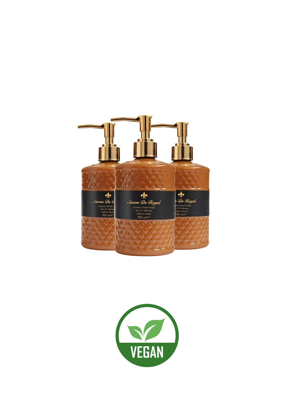 Savon de Royal Luxury Vegan Liquid Soap Eden's Pearl 3 X 500 Ml - Hand Soap