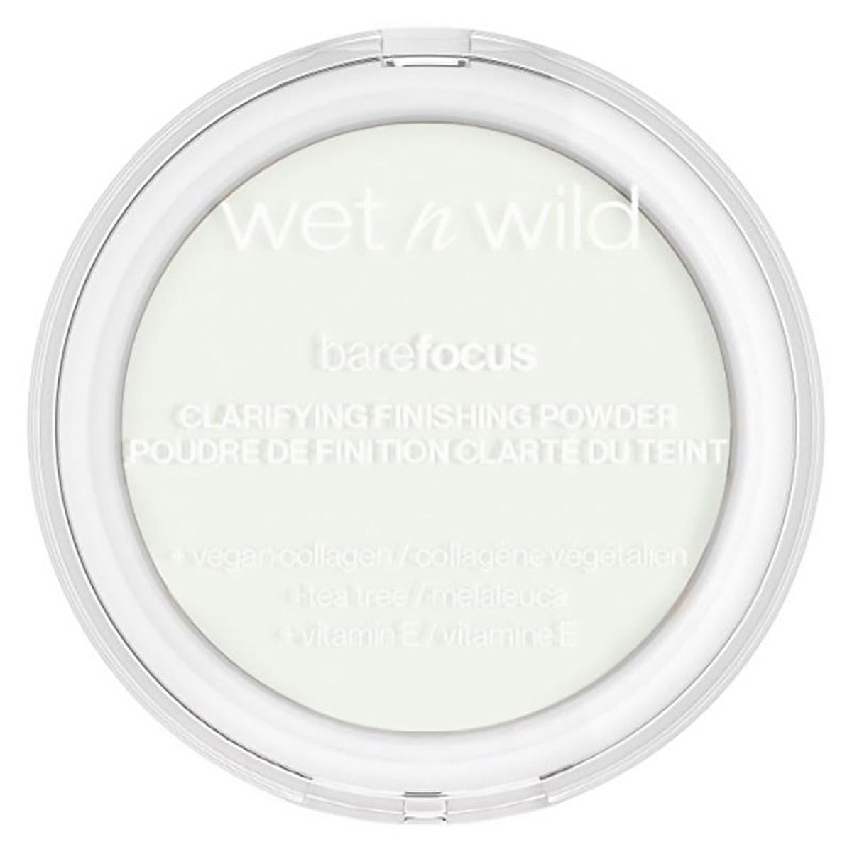 wet n wild barefocus translucent setting powder packaging, application of wet n wild translucent powder on face, close-up of wet n wild powder texture Wet n Wild Barefocus Translucent Setting Powder - Long-Lasting Makeup Finish for All Skin Tones Wet n Wild Barefocus Translucent Setting Powder barefocus, setting-powder, translucent, makeup, beauty, face-powder, oil-control, hydrating, cosmetic, ai-generated