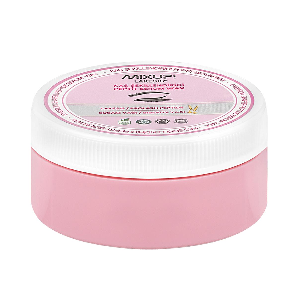 Mixup! Lakesis Eyebrow Shaping Serum Wax - Nourishing, Strengthening, 1.69 fl oz Mixup! Lakesis Eyebrow Serum Wax - Shape & Nourish eyebrow serum wax, eyebrow shaping, nourishing eyebrow care, beauty grooming, eyebrow growth, Lakesis, Prolash Peptit, Sesame Oil, Rosemary Oil, cosmetic, brow care, grooming, beauty products