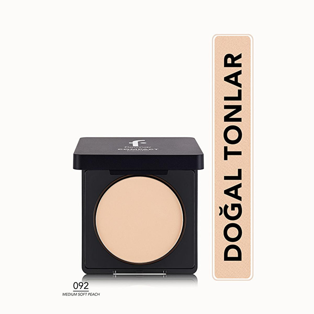 Flormar Compact Powder Pudra 092 Medium Soft Peach - Matte Finish, High Coverage Makeup for Natural Look - view 8
