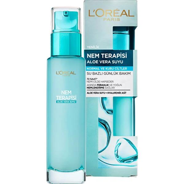 L'Oréal Paris Moisturizing Facial Care - Intense Hydration & Refreshment for Dry Skin, 72-Hour Lasting Effect L'Oréal Paris Moisturizing Facial Care - 72-Hour Hydration moisturizing facial care, hydrating serum, dry skin relief, long-lasting hydration, aloe vera moisturizer, facial moisturizer, skincare, dry skin solution, hydration, skincare routine, L'Oréal Paris