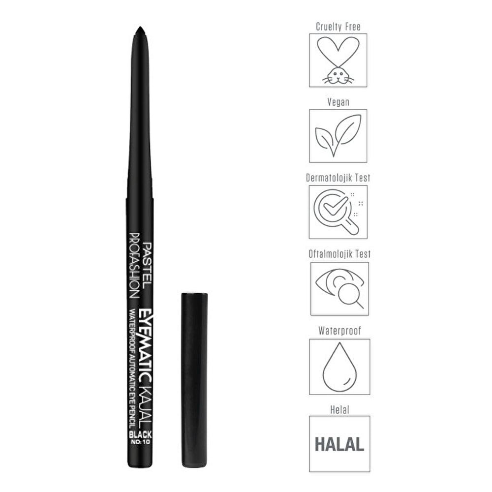Pastel Profashion Eyematic Kajal Waterproof Automatic Eye Pencil - Long-Lasting, Smudge-Proof Eyeliner & Kajal for - view 3