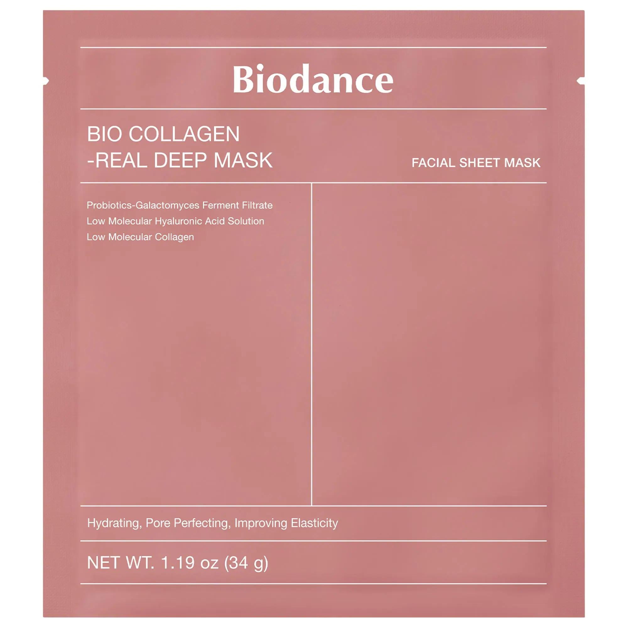 Bio Collagen Real Deep Mask for Pore Minimizing & Firming Care - Collagen Facial Mask for Enhanced Skin Elasticity & Hydration Bio Collagen Mask for Pores & Firming - Enhance Elasticity Facial Mask, Pore Minimizing, Skin Firming, Collagen Mask, Hyaluronic Acid Skincare, Skincare, Sheet Masks, Anti-Aging, Hydrating Mask, Skin Elasticity, Fine Lines and Wrinkles, Dullness, Normal Skin, Combination Skin, Beauty, Gift for Her